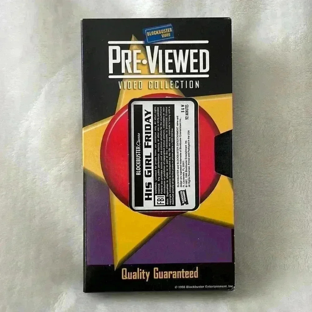 RARE 1999 Blockbuster Video Pre-Viewed Collection VHS Nostalgic Please Rewind